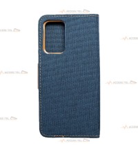 étui pour samsung galaxy A52 imitation jean bleu caméra