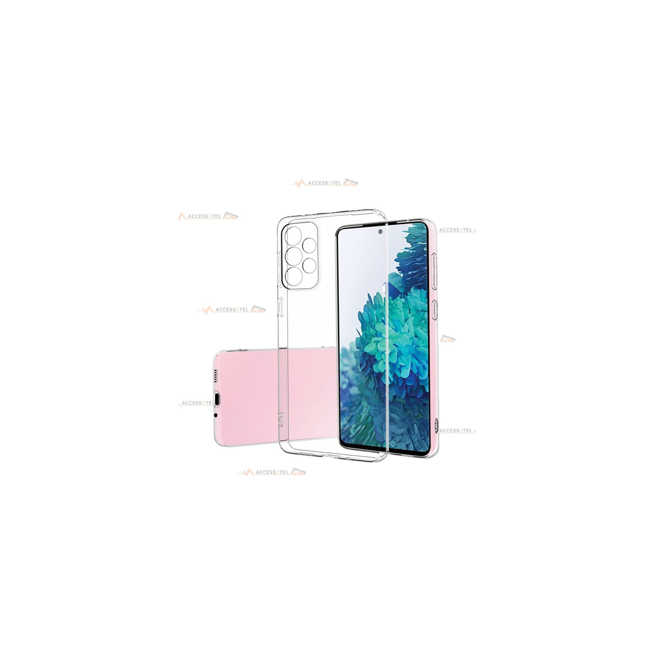 coque pour samsung galaxy A53 5G transparente silicone souple 2 millimètres