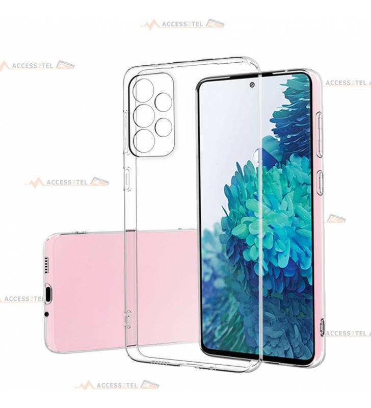 coque pour samsung galaxy A53 5G transparente silicone souple 2 millimètres