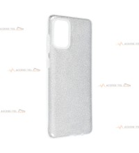 coque renforcée pour samsung galaxy A53 5G paillettes argentée