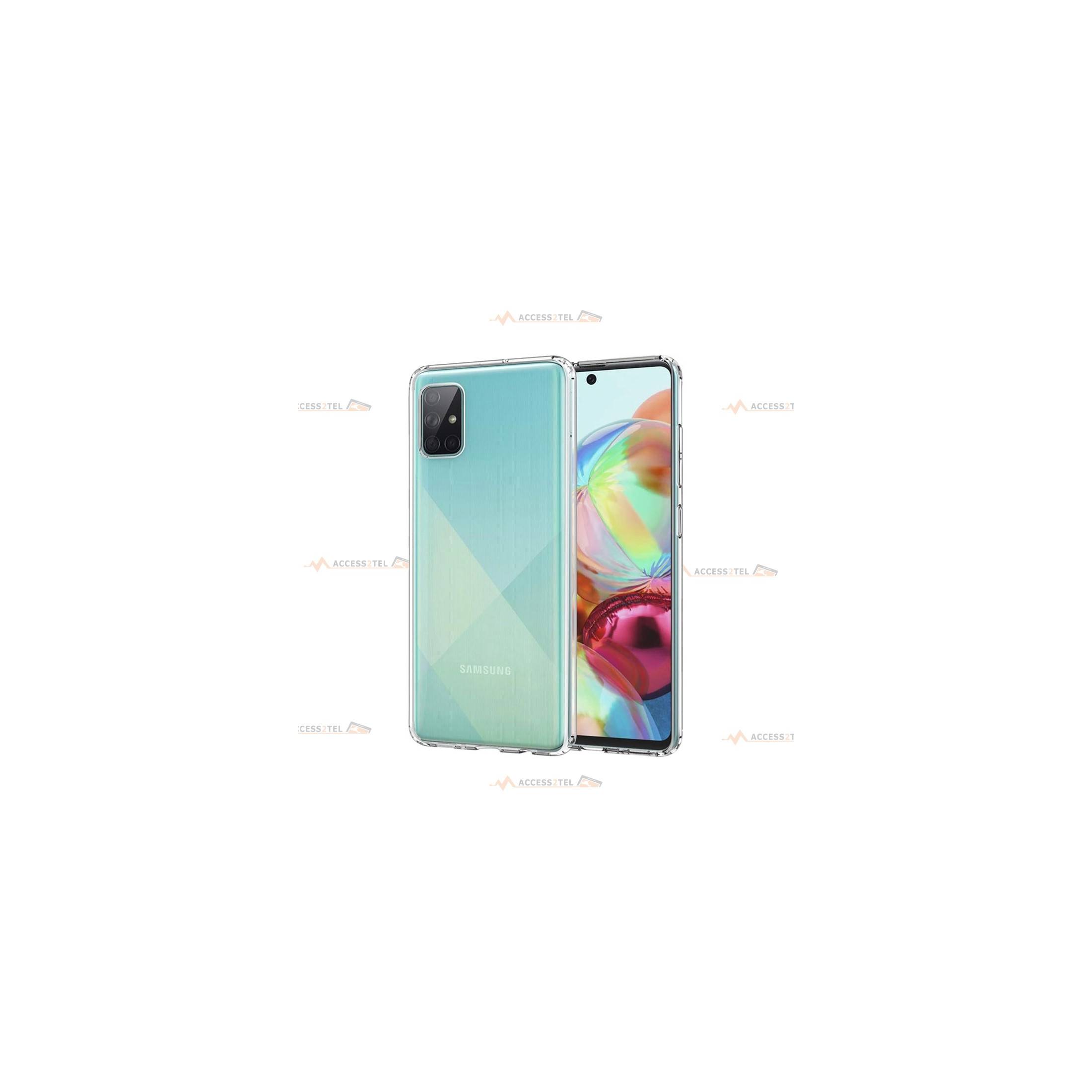 coque pour samsung galaxy A71 transparente silicone souple