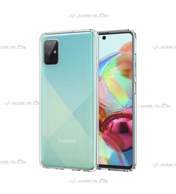 coque pour samsung galaxy A71 transparente silicone souple