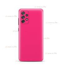 coque pour samsung galaxy A72 silicone et microfibre rose fuchsia