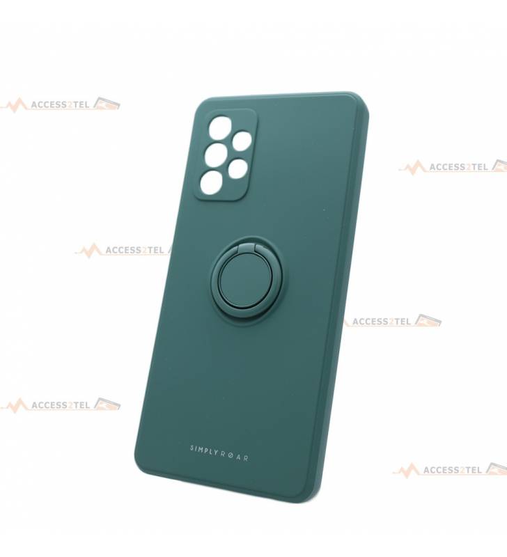 coque verte en silicone interieur fibre avec anneau pour a72