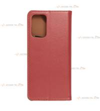 étui rouge en cuir étui pour samsung galaxy a72 dos