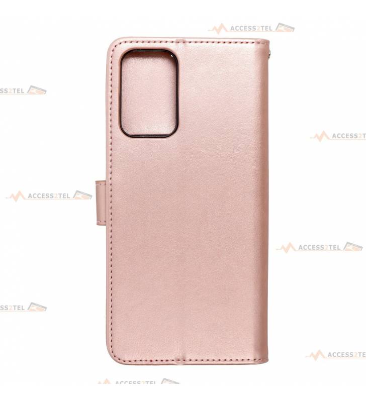 étui pour samsung galaxy A72 arbre rose gold face