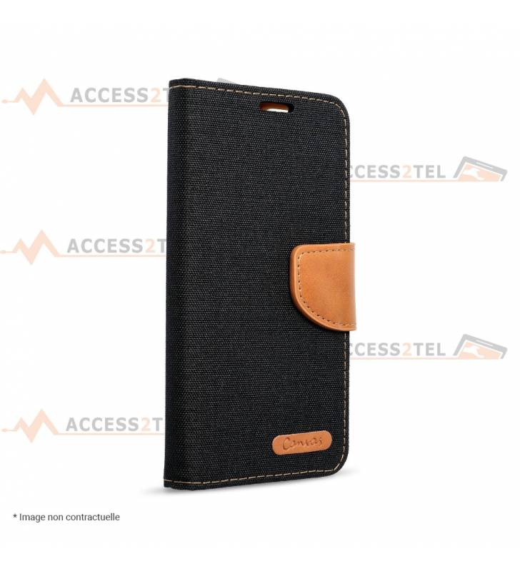 étui pour samsung galaxy S6 imitation jean noir