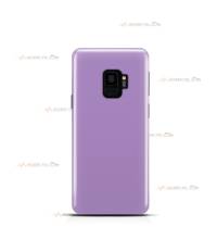 coque pour samsung galaxy s9 en silicone soft touch et intérieur microfibre violet lilas