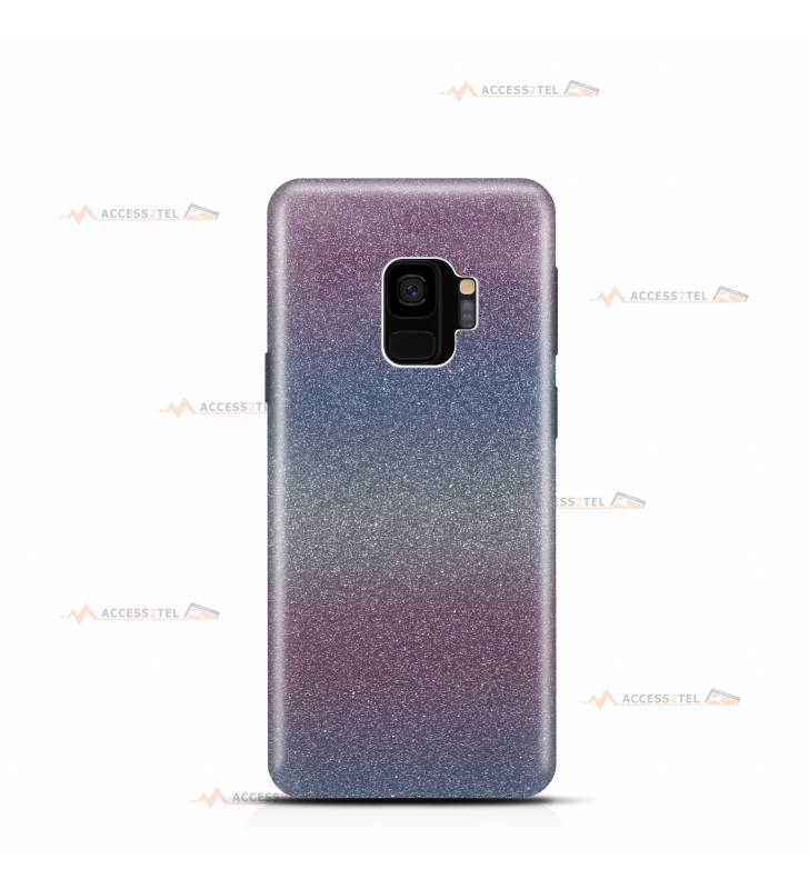 coque pour samsung galaxy S9 paillettes pastel