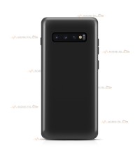 coque pour samsung galaxy S10 silicone et microfibre noire