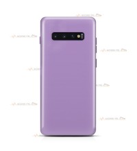 coque pour samsung galaxy S10 silicone et microfibre violet lilas