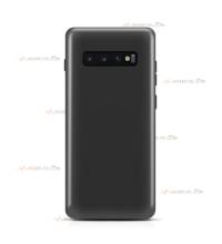 coque pour samsung galaxy s10 plus en silicone soft touch et intérieur microfibre noire