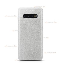 coque pour samsung galaxy S10 plus paillettes argentée