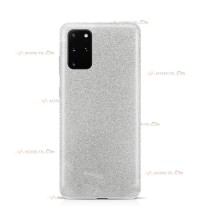 coque pour samsung galaxy S20 plus paillettes argentée