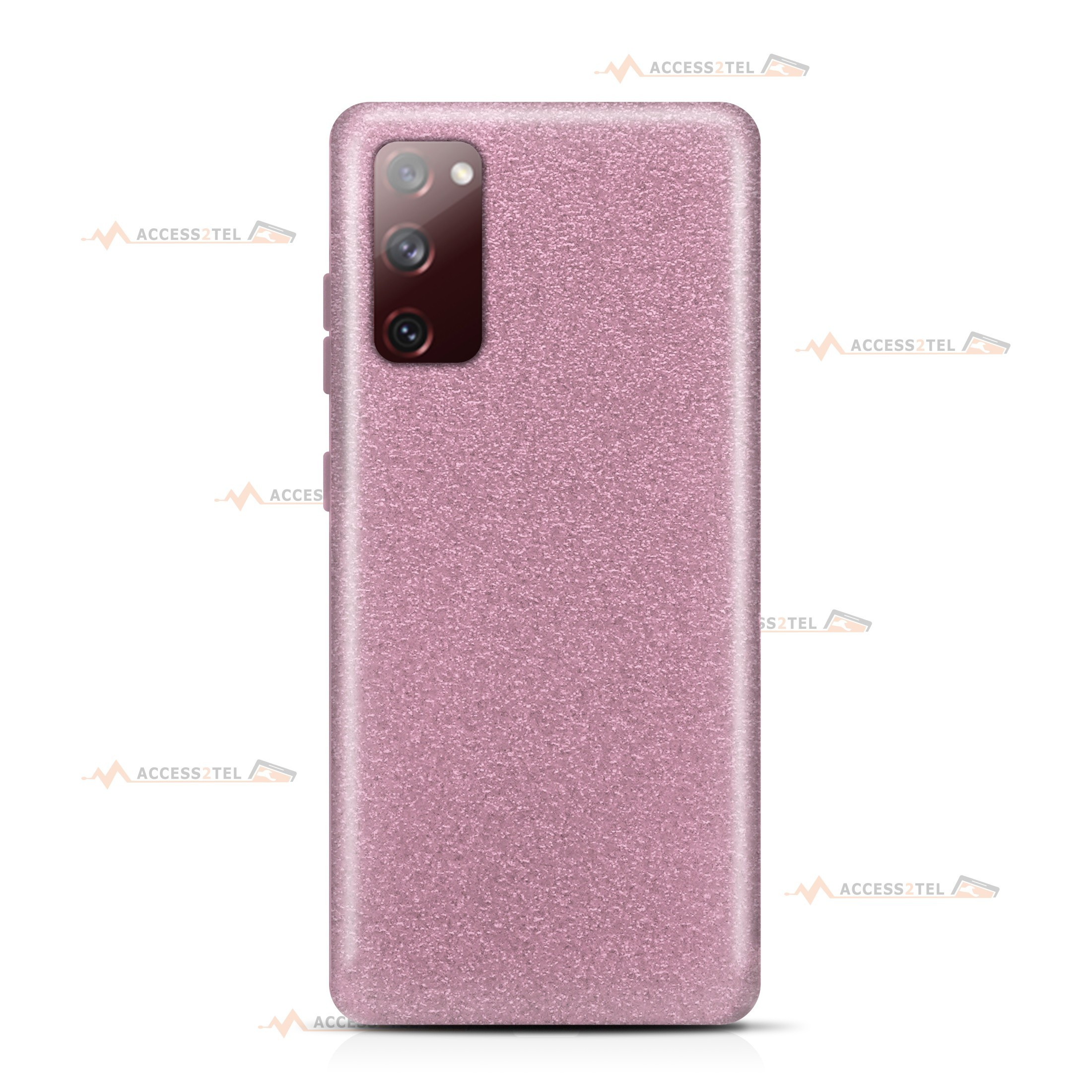 coque pour samsung galaxy S20 FE paillettes rose