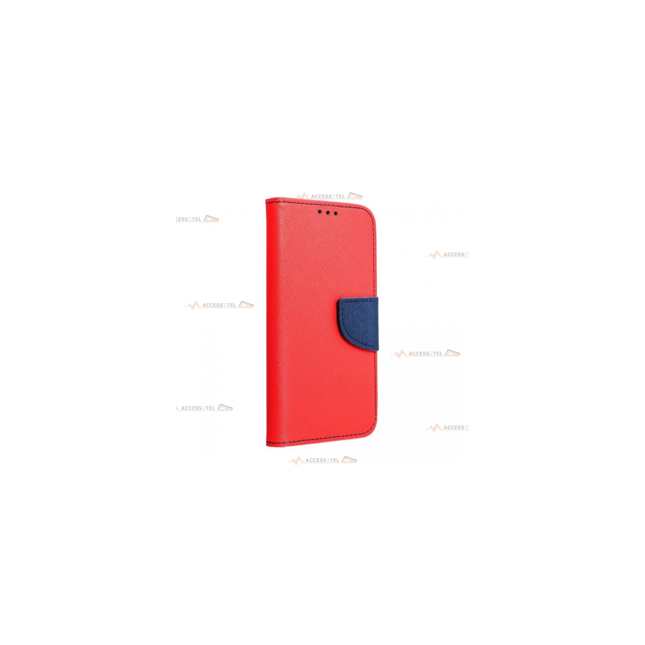 étui pour samsung galaxy S20 FE rouge marine et bleu marine