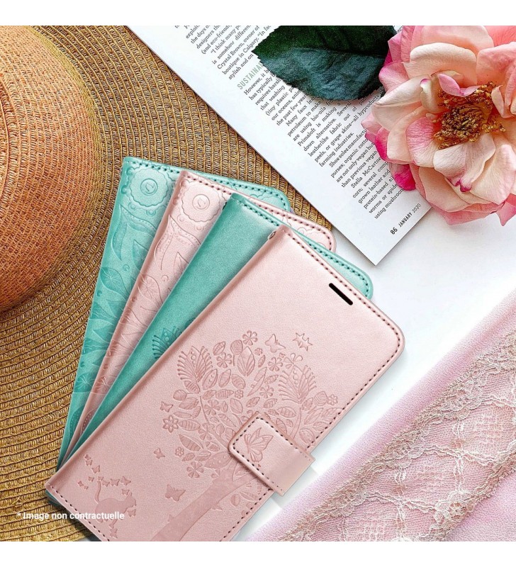 étui pour samsung galaxy S20 FE arbre rose gold smartphone