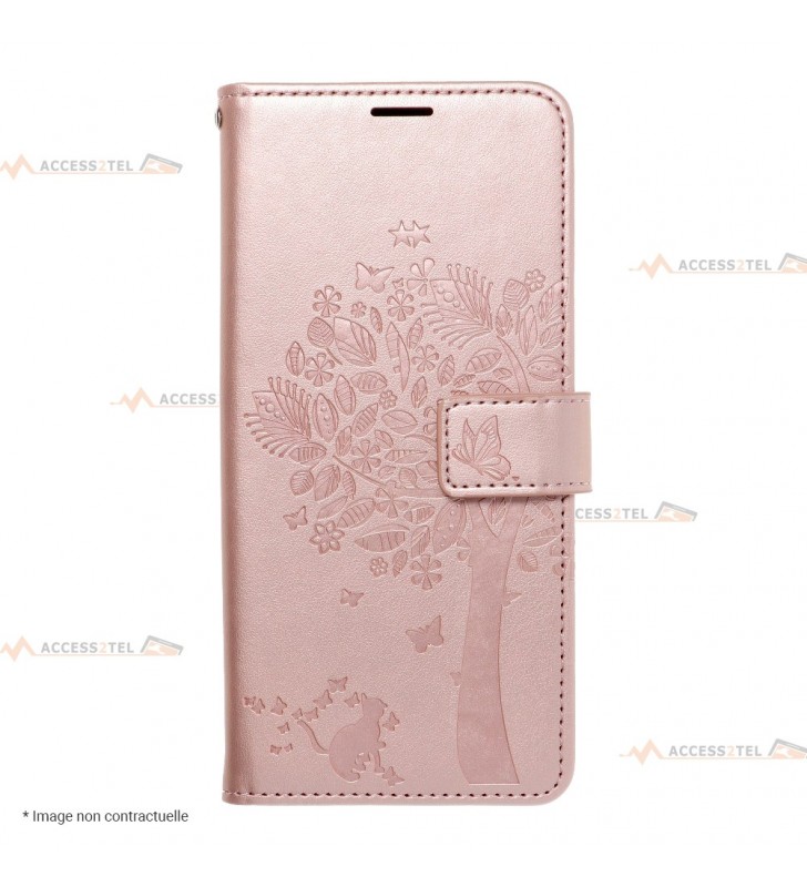 étui pour samsung galaxy S21 arbre rose gold