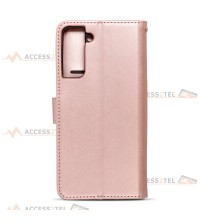 étui pour samsung galaxy S21 arbre rose gold face