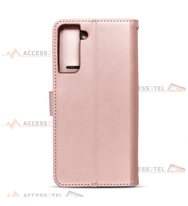 étui pour samsung galaxy S21 arbre rose gold face