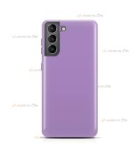 coque pour samsung galaxy s21 plus en silicone soft touch et intérieur microfibre violet lilas