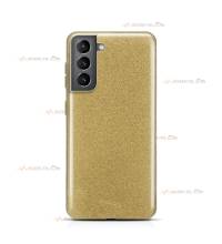 coque pour samsung galaxy S21 plus paillettes dorée