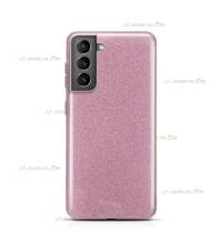 coque pour samsung galaxy S21 plus paillettes rose