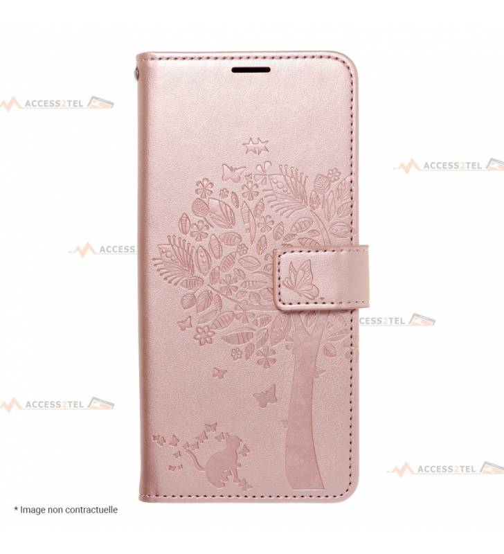 étui pour samsung galaxy S21 plus arbre rose gold