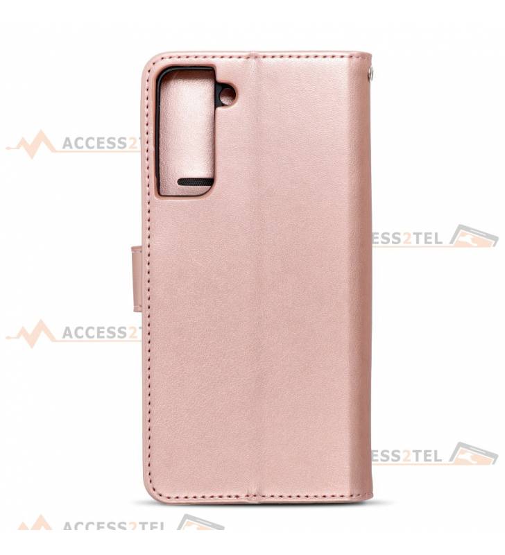 étui pour samsung galaxy S21 plus arbre rose gold face