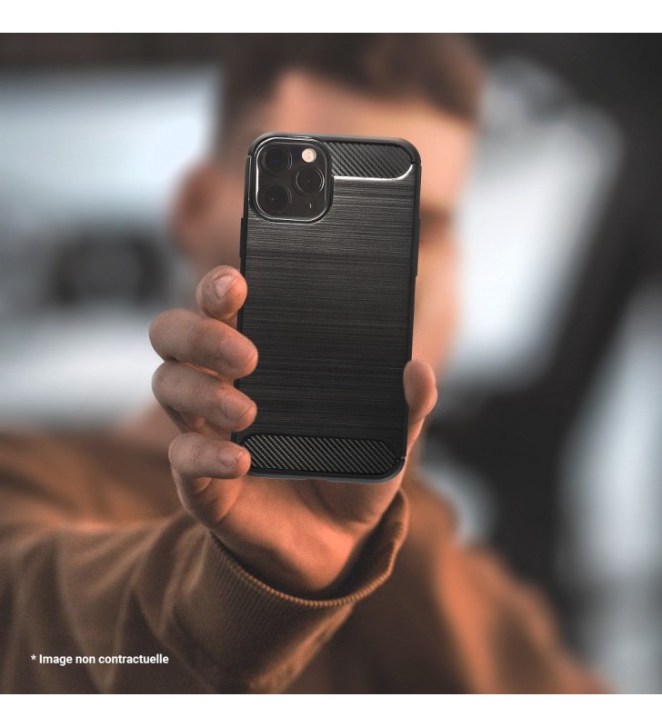 coque renforcée pour samsung galaxy S21 ultra carbone dos
