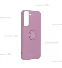 coque violette avec anneau pour s22 plus