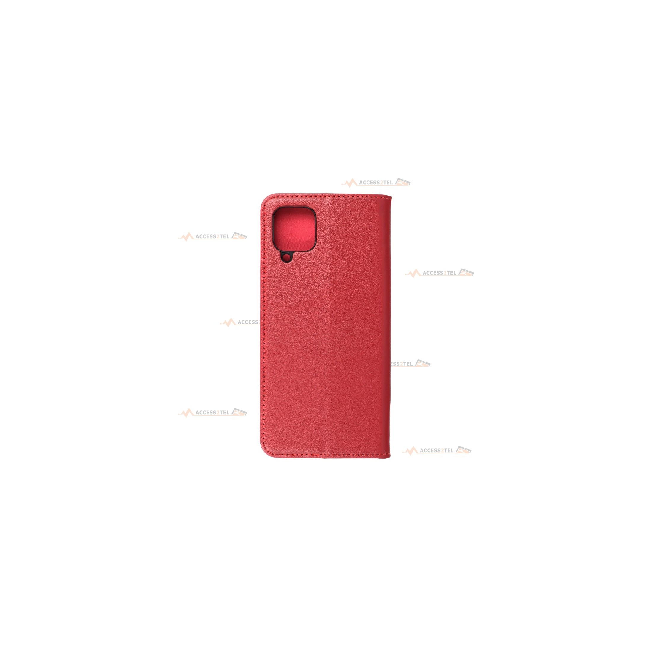 étui rouge en cuir étui pour samsung galaxy s22 plus dos