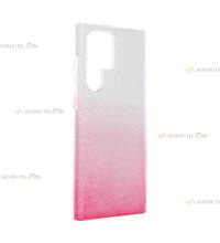 coque renforcée pour samsung galaxy S22 ultra paillettes dégradé rose