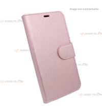 étui rose pour samsung galaxy note 20 ultra en simili-cuir