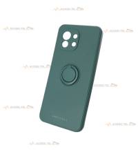 coque verte avec anneau pour xiaomi mi 11