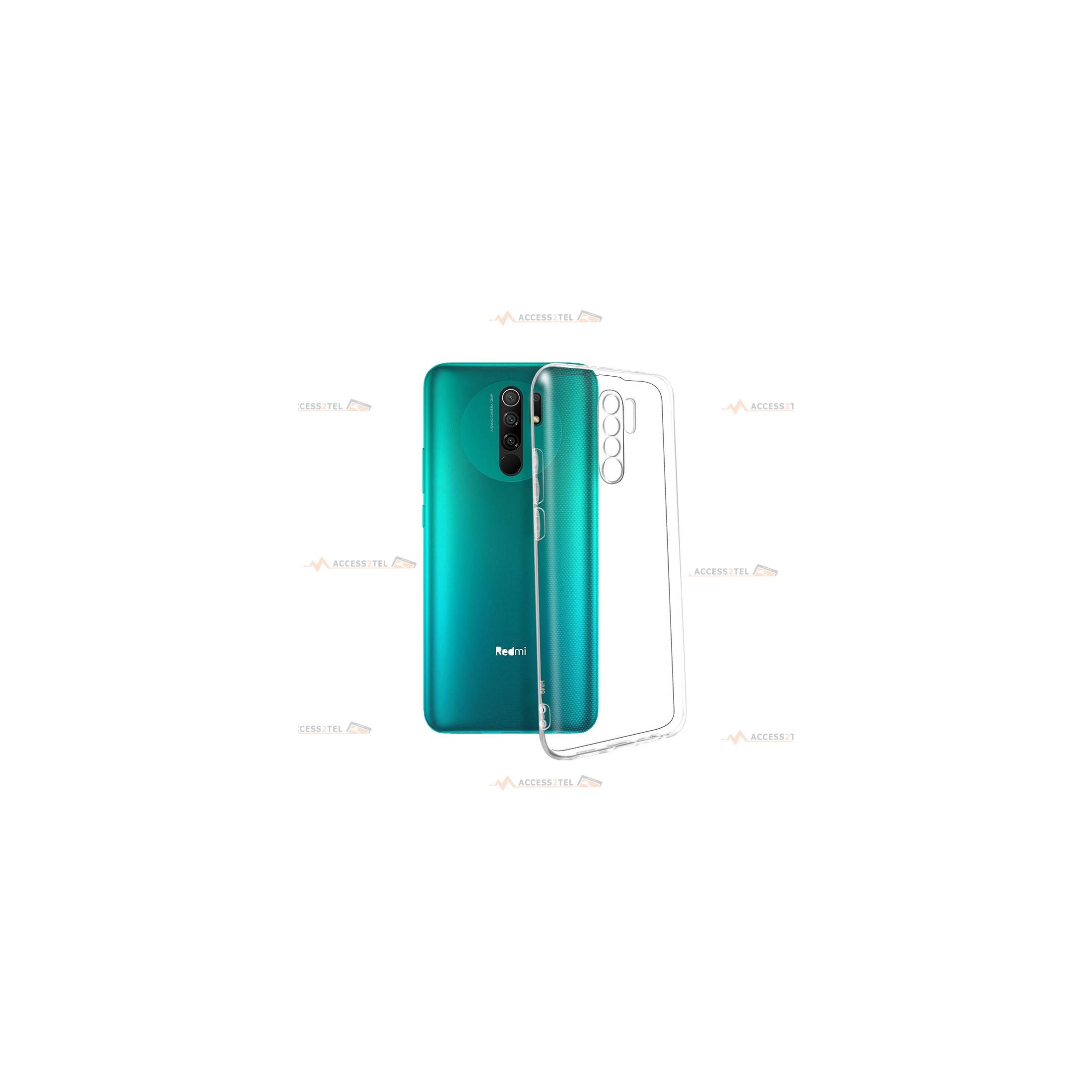 coque pour xiaomi redmi 9 transparente silicone souple