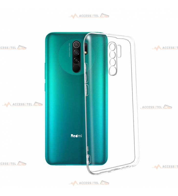 coque pour xiaomi redmi 9 transparente silicone souple