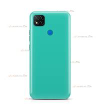 coque pour xiaomi redmi 10 et 10S en silicone soft touch et intérieur microfibre bleu turquoise