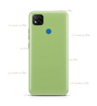 coque pour xiaomi redmi 10 et 10S en silicone soft touch et intérieur microfibre vert clair