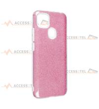 coque renforcée pour xiaomi redmi 9C paillettes rose