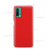 coque pour xiaomi redmi 10 et 10S en silicone soft touch et intérieur microfibre rouge