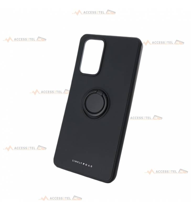 coque noire avec anneau pour redmi note 10 pro