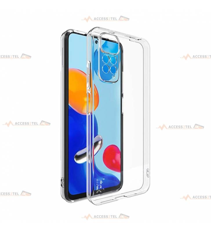 coque pour xiaomi redmi note 11 et note 11S transparente silicone souple