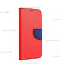 étui pour huawei p Smart rouge marine et bleu marine