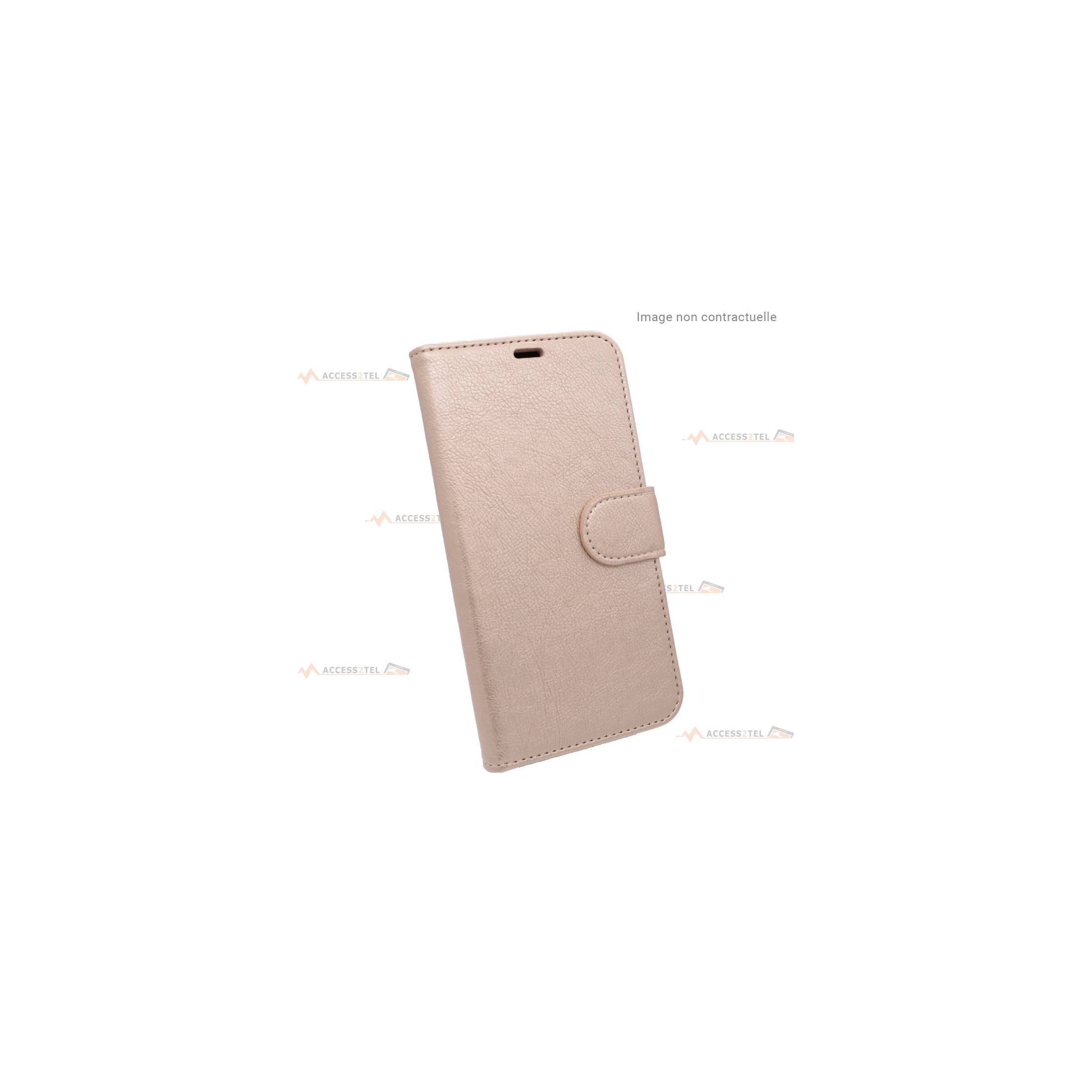 étui doré pour huawei p20 lite en simili-cuir