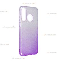 coque renforcée pour huawei p30 lite paillettes dégradé violet