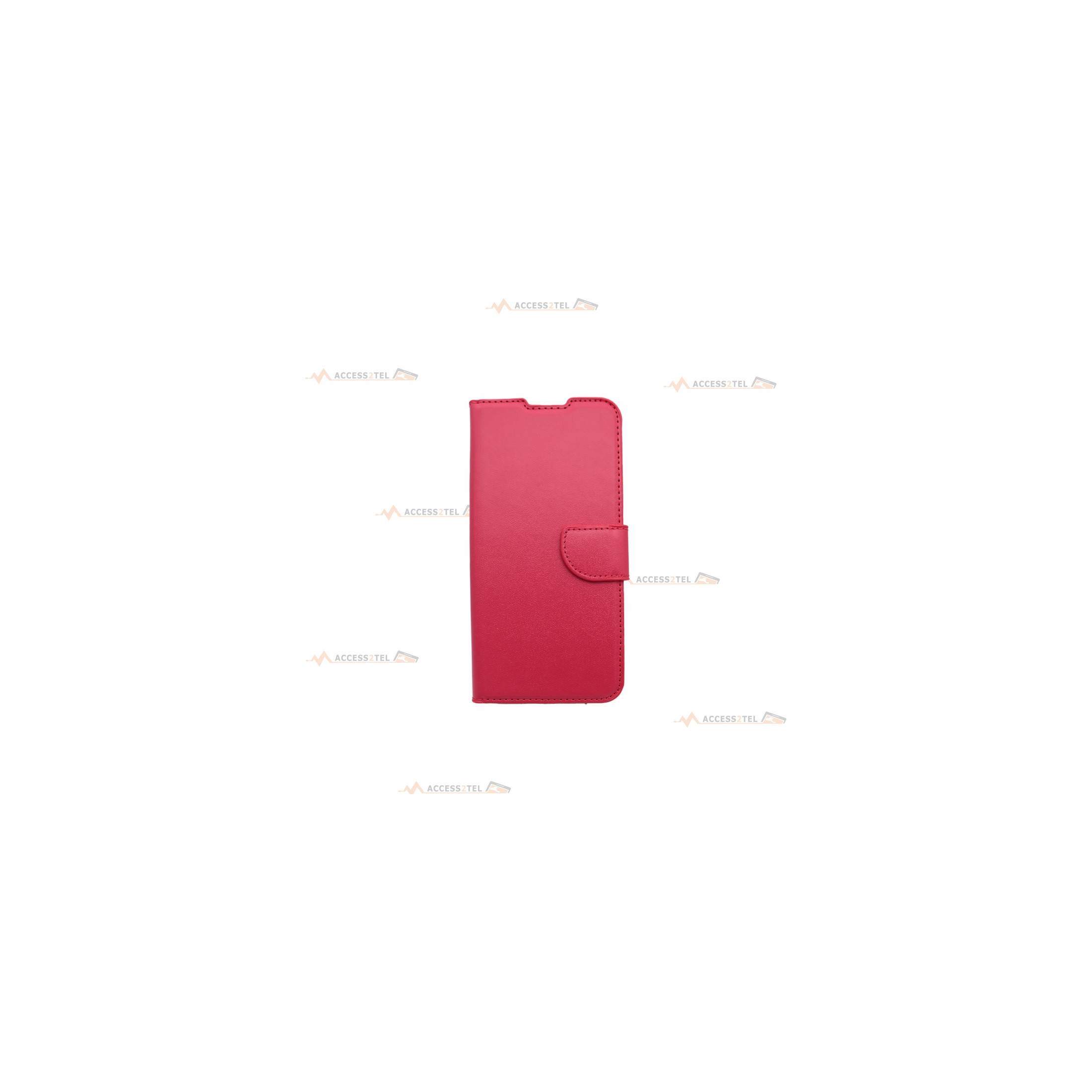 étui rouge pour oppo a5 a9 2020 en simili-cuir