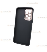 coque de téléphone noire en cuir pour Samsung Galaxy A53 5G intérieur