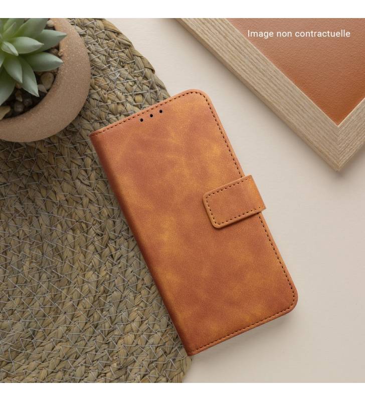 étui velouté marron pour xiaomi mi 11 Lite déco