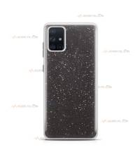 coque pour samsung galaxy A71 paillettes noire